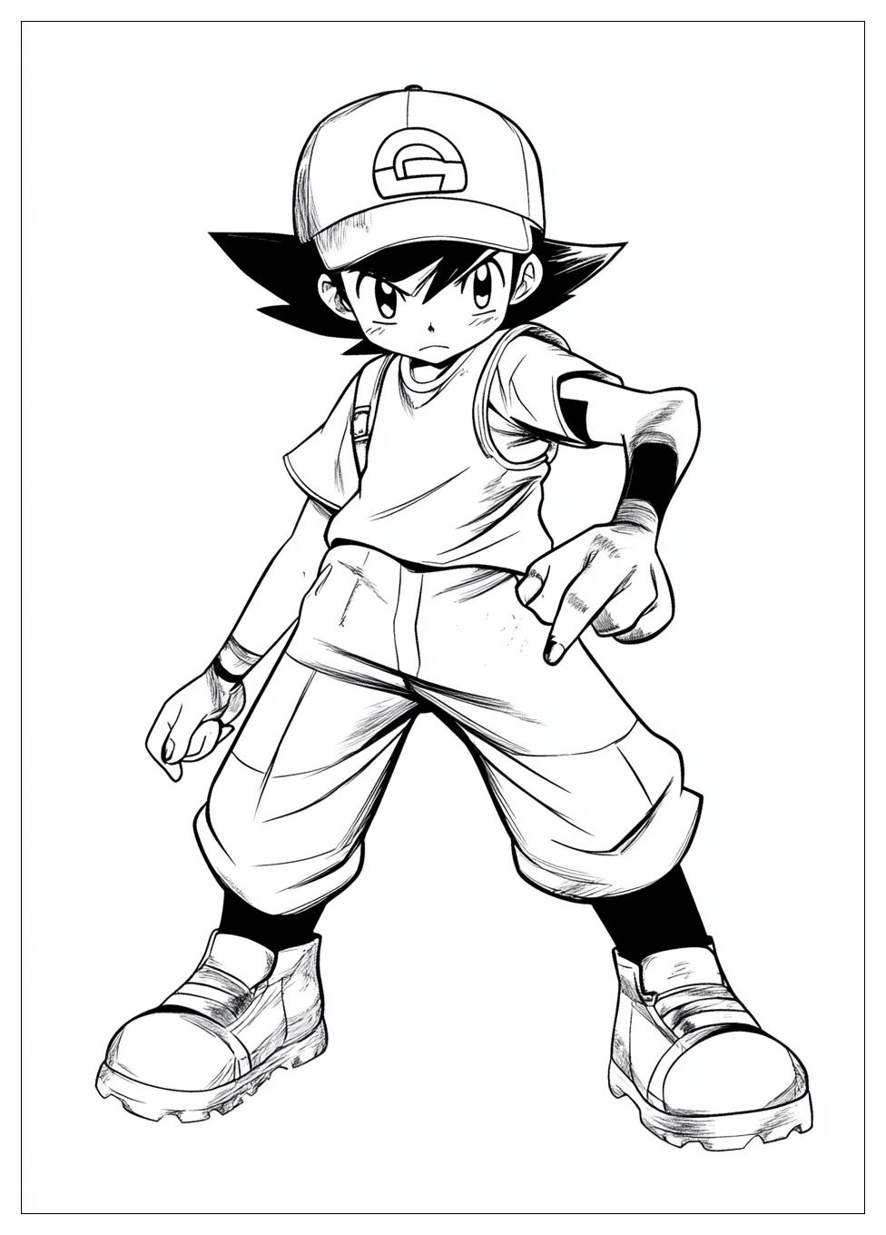 Ash Ketchum Coloring Pages-16