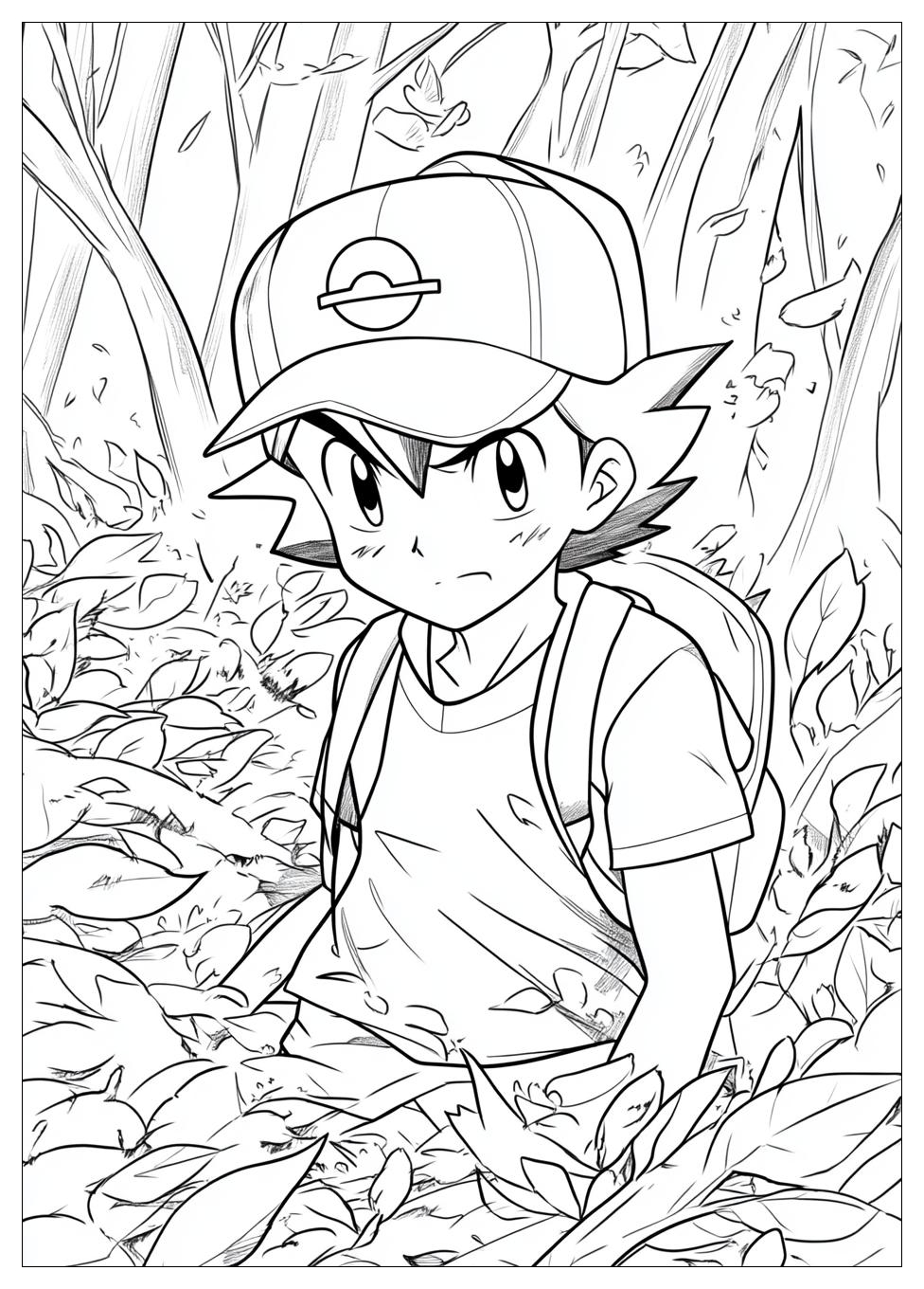 Ash Ketchum Coloring Pages-18