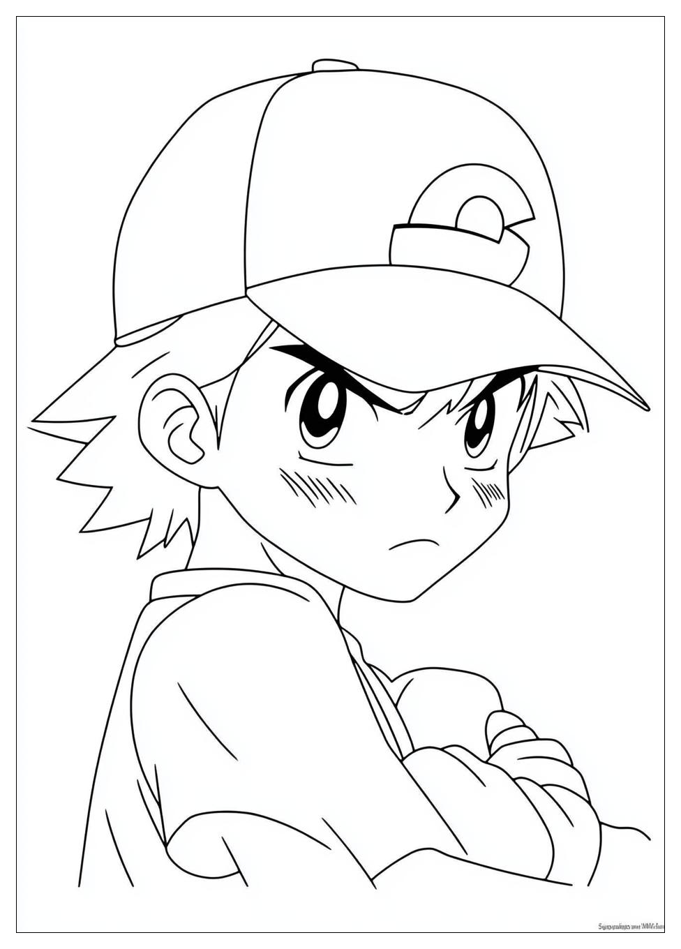 Ash Ketchum Coloring Pages-2