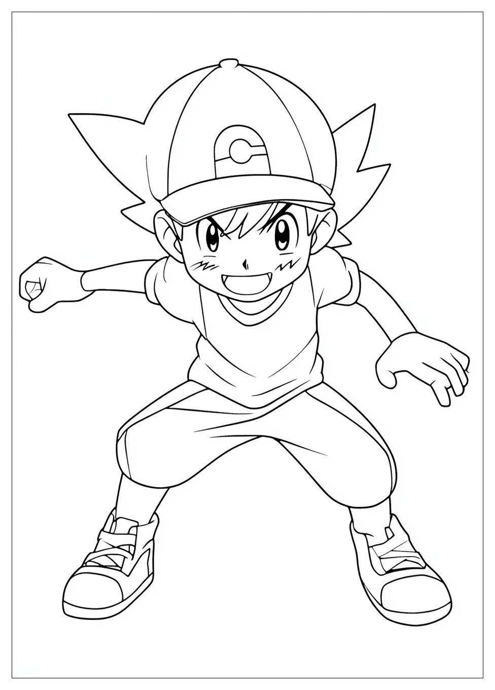 Ash Ketchum Coloring Pages-4