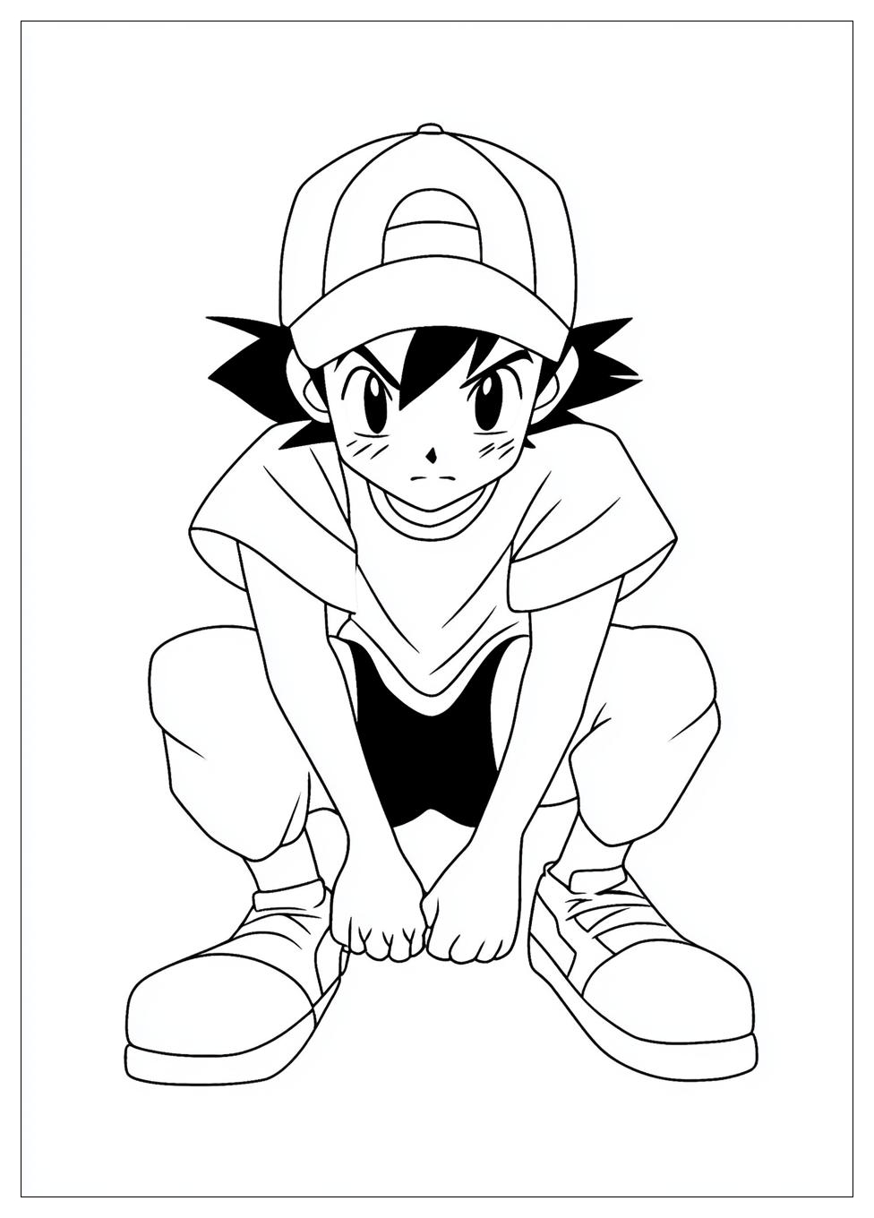 Ash Ketchum Coloring Pages-7