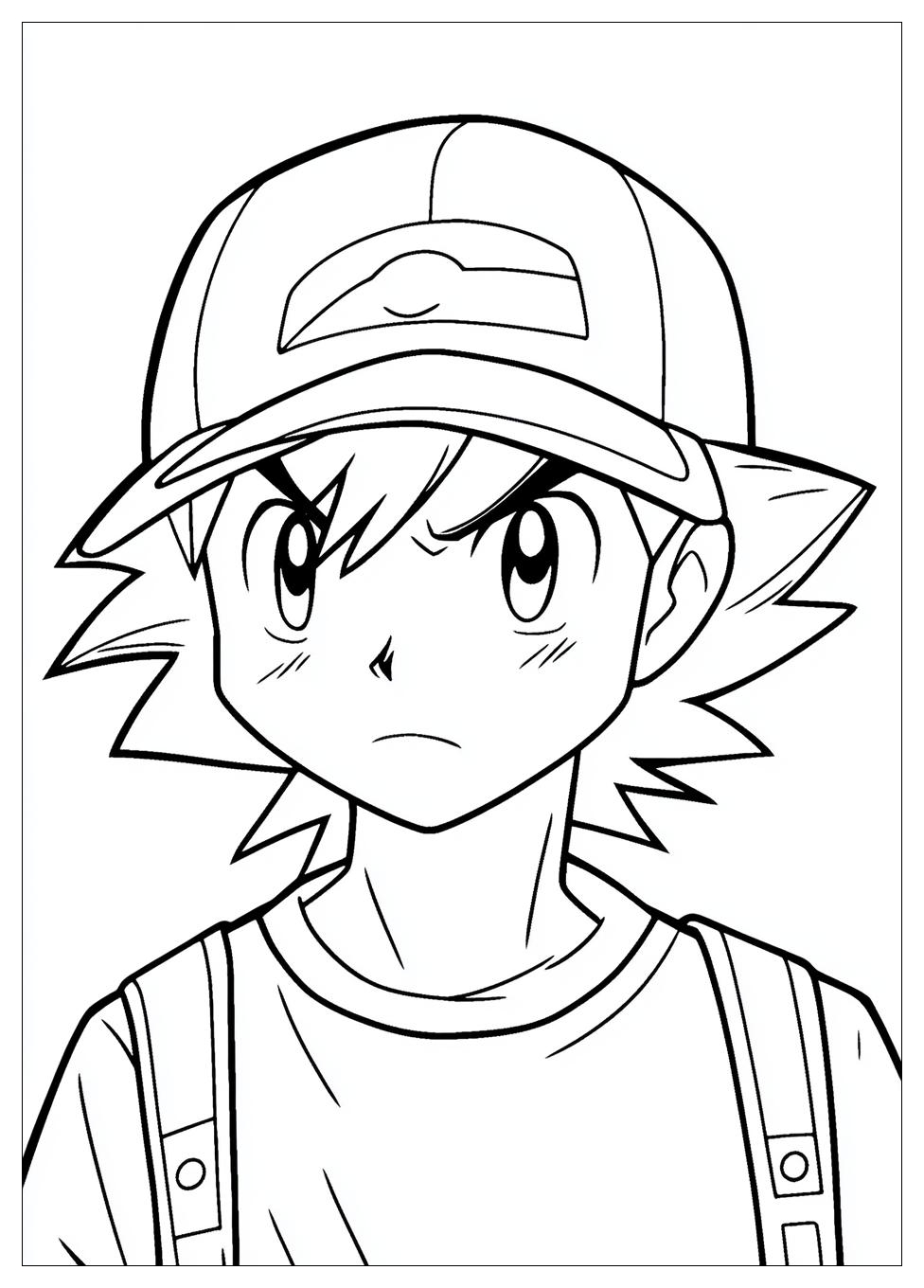 Ash Ketchum Coloring Pages-8