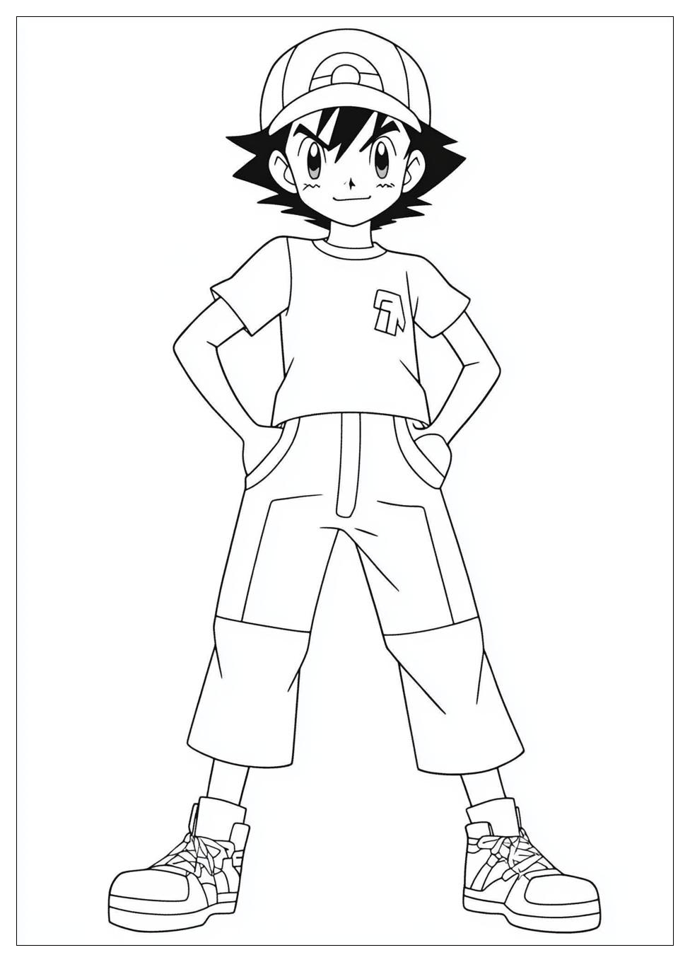 Ash Ketchum Coloring Pages-9