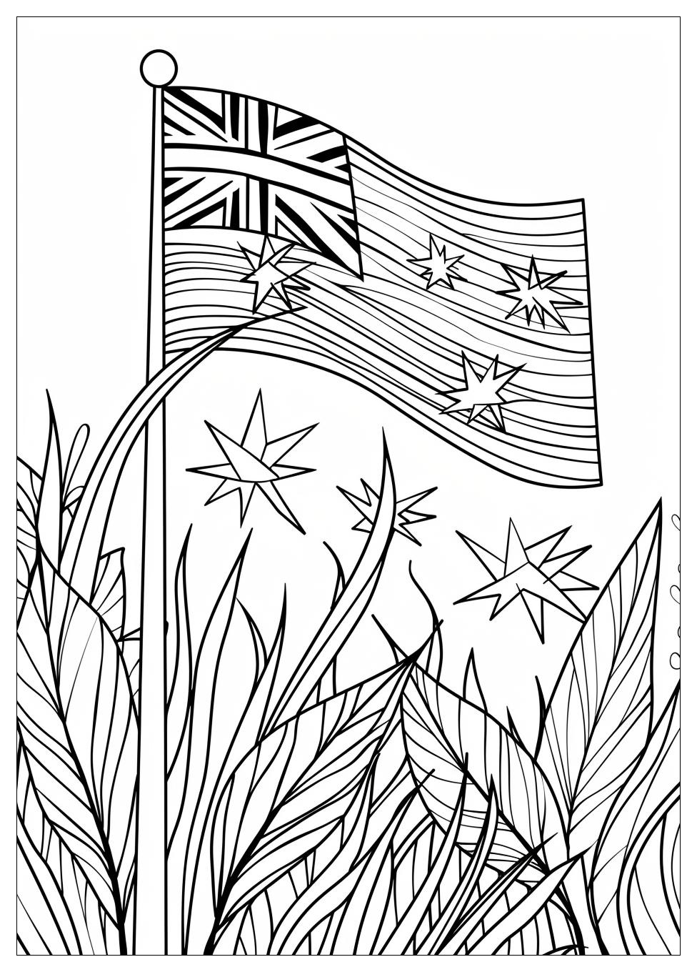 Australia Flag Coloring Pages-12