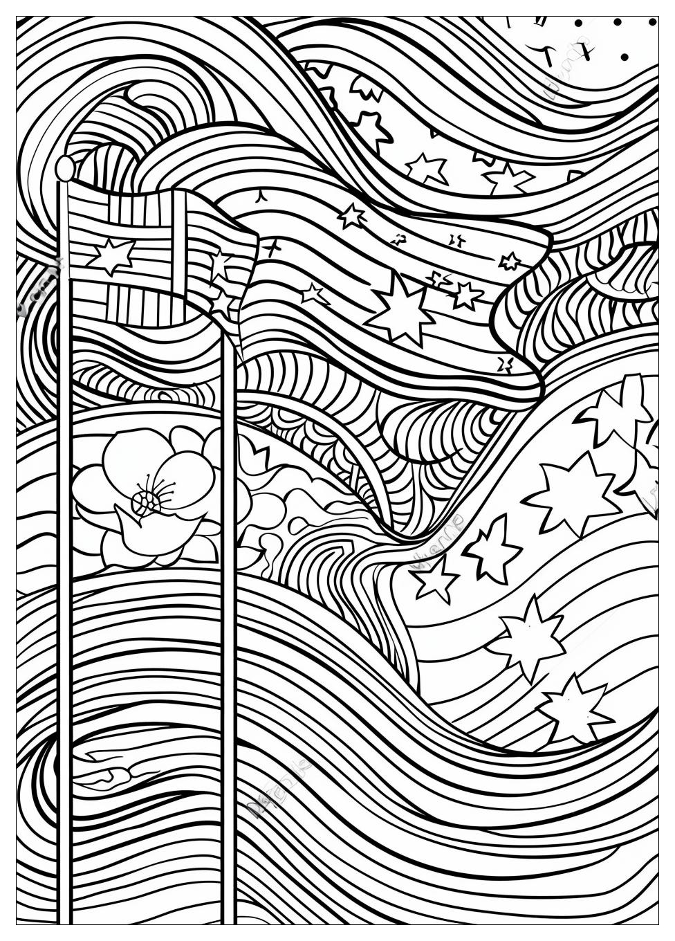 Australia Flag Coloring Pages-13