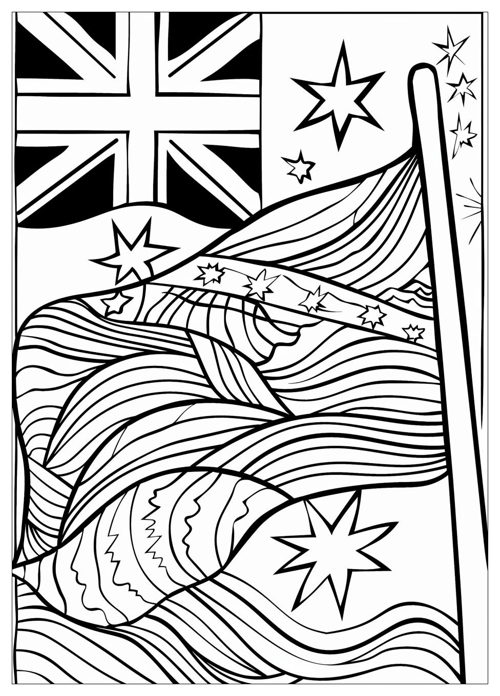 Australia Flag Coloring Pages-14