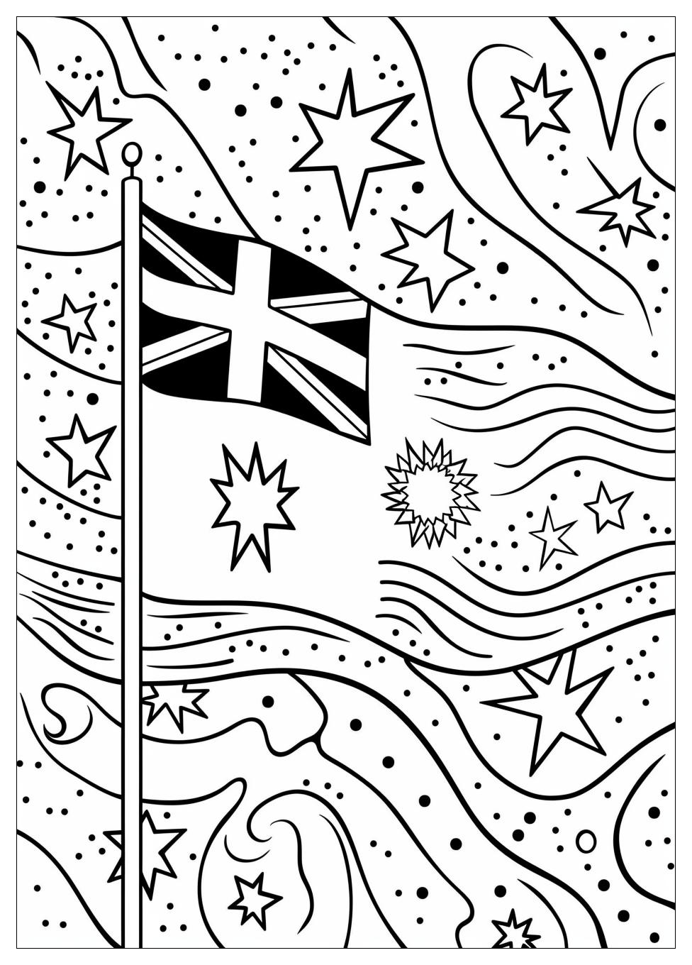 Australia Flag Coloring Pages-19