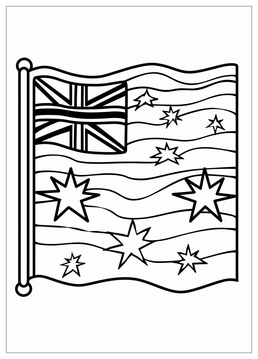 Australia Flag Coloring Pages-7