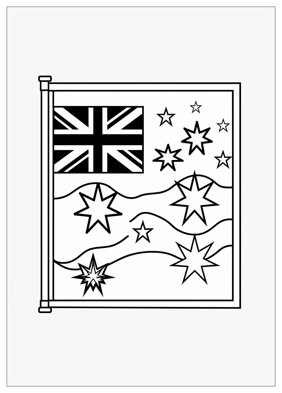 Australia Flag Coloring Pages-8