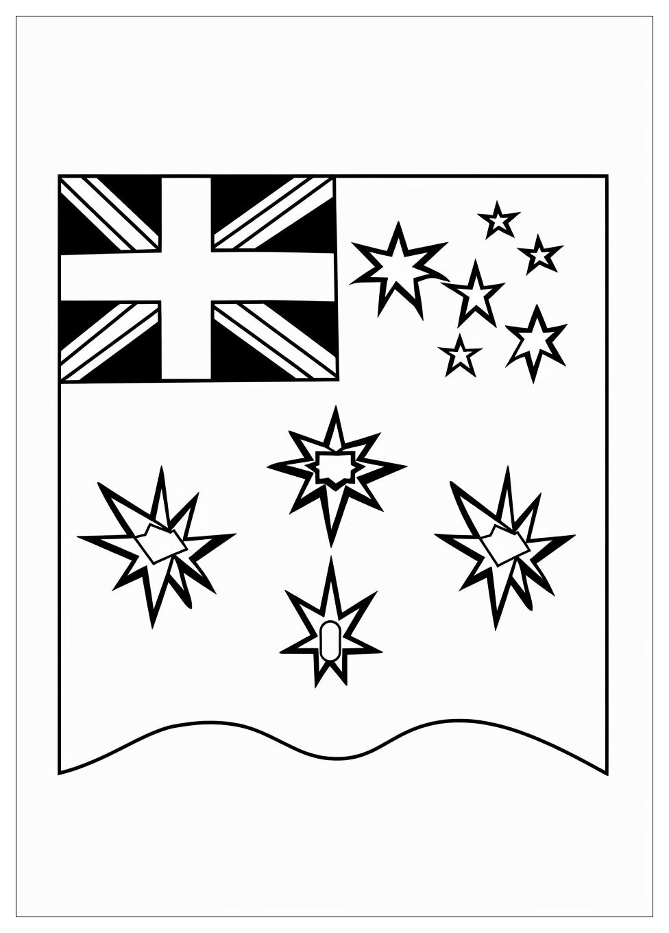 Australia Flag Coloring Pages-9
