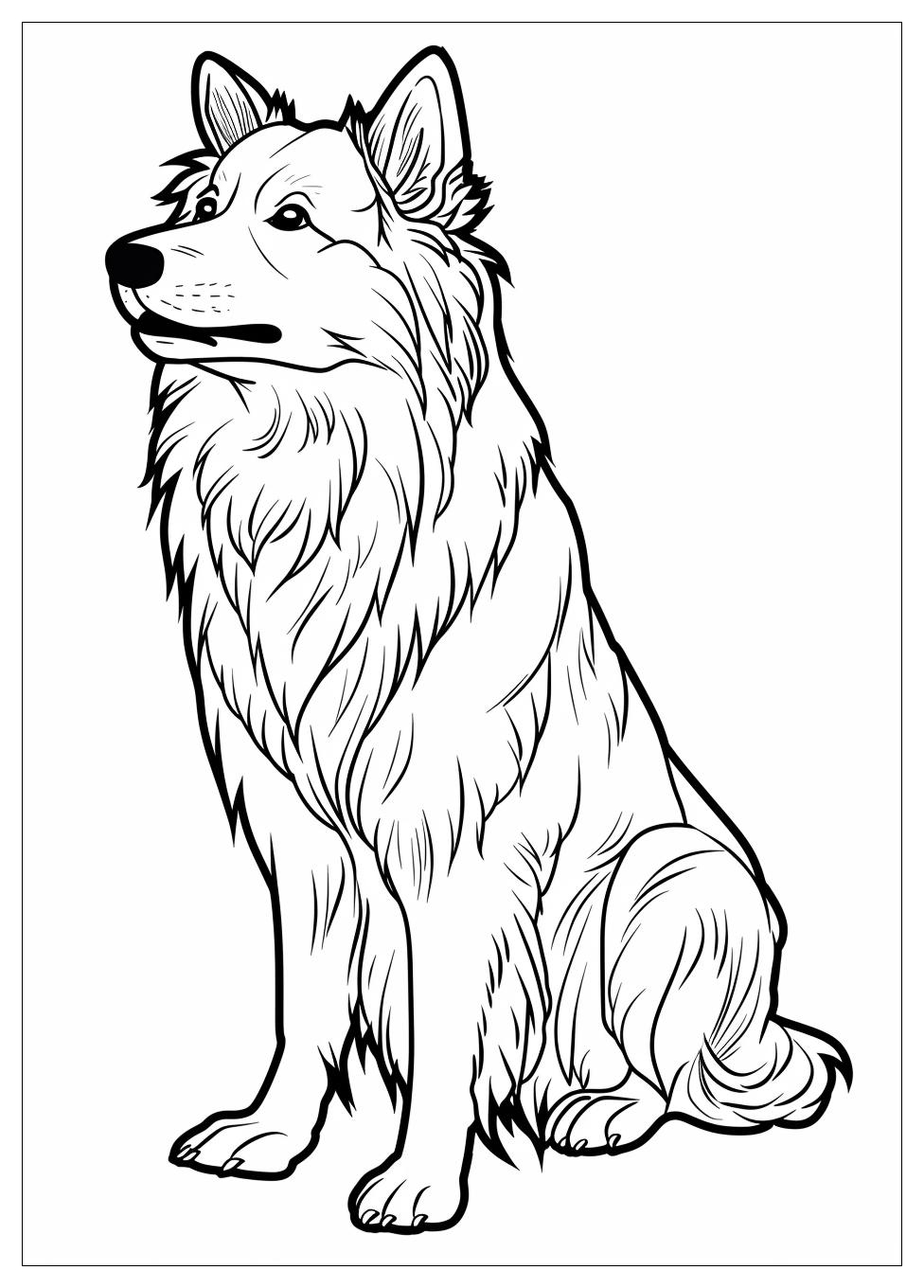Australian Shepherd Coloring Pages-1