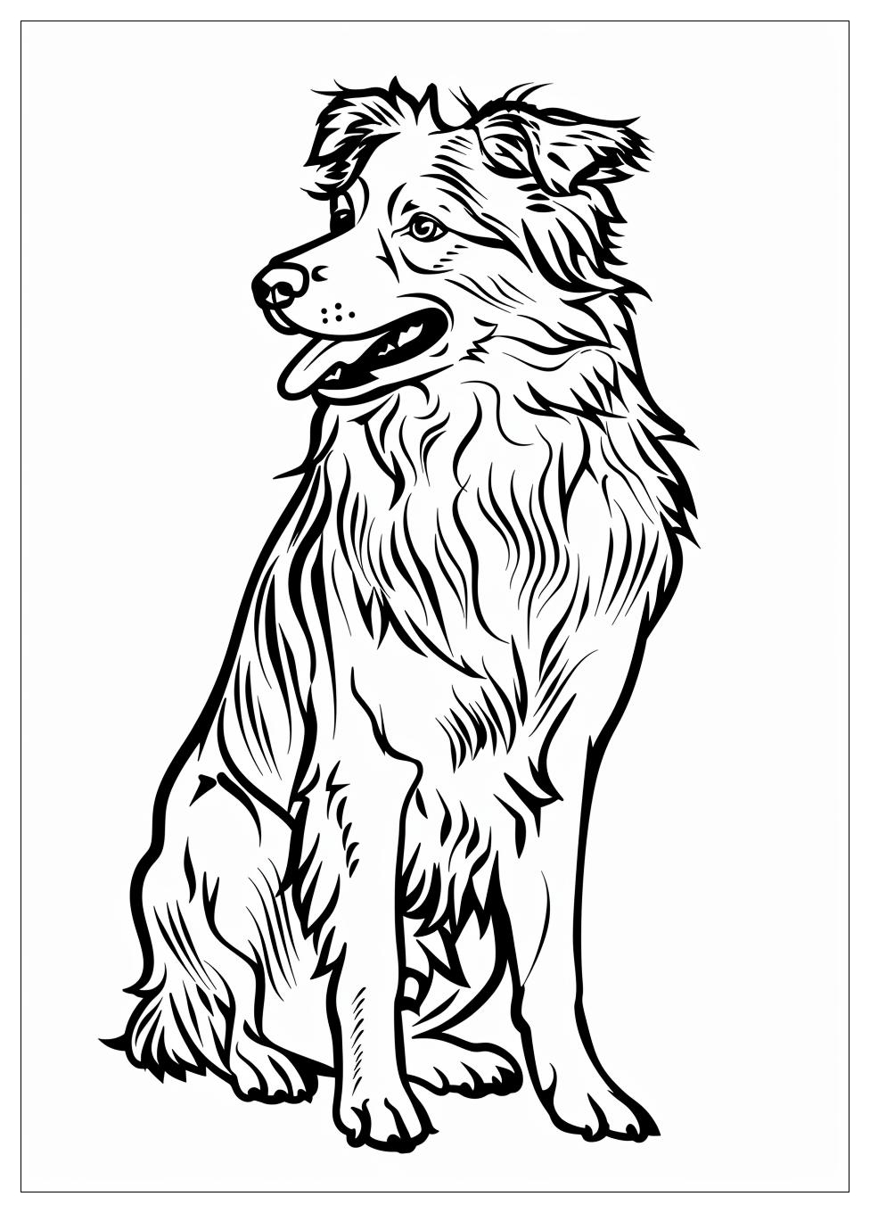 Australian Shepherd Coloring Pages-8