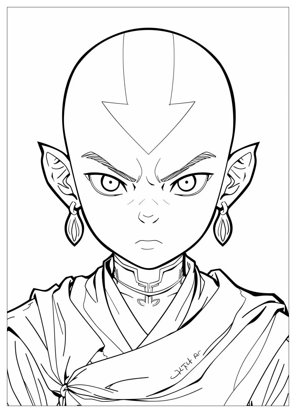 Avatar Aang Coloring Pages-1