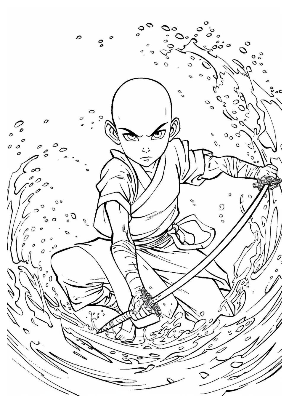 Avatar Aang Coloring Pages-10
