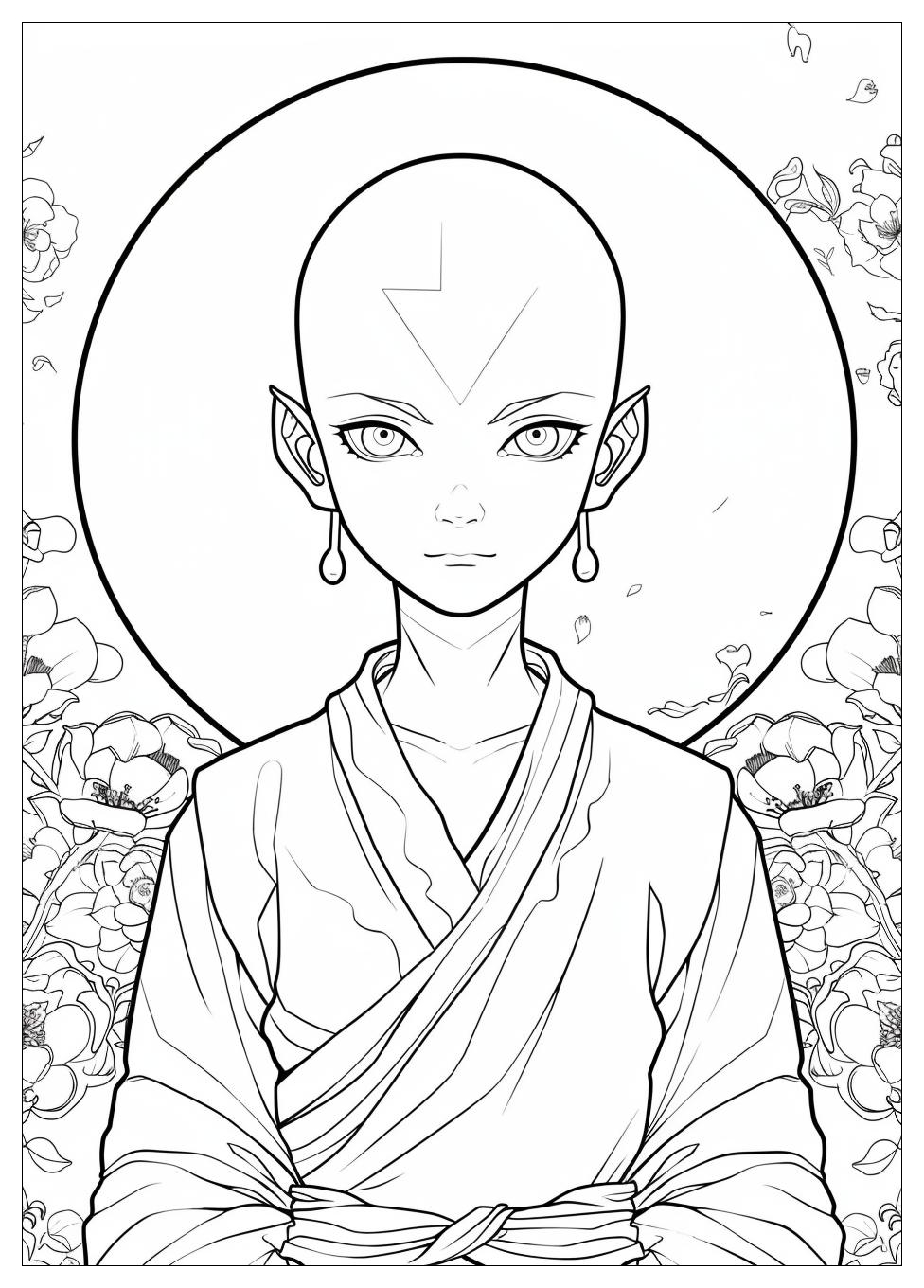 Avatar Aang Coloring Pages-11