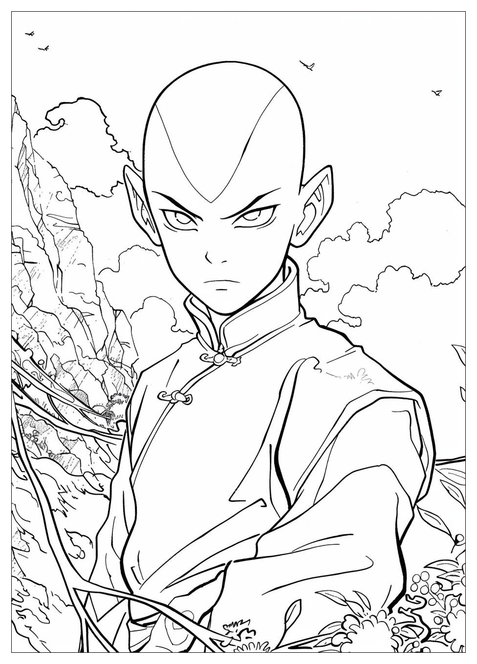 Avatar Aang Coloring Pages-13