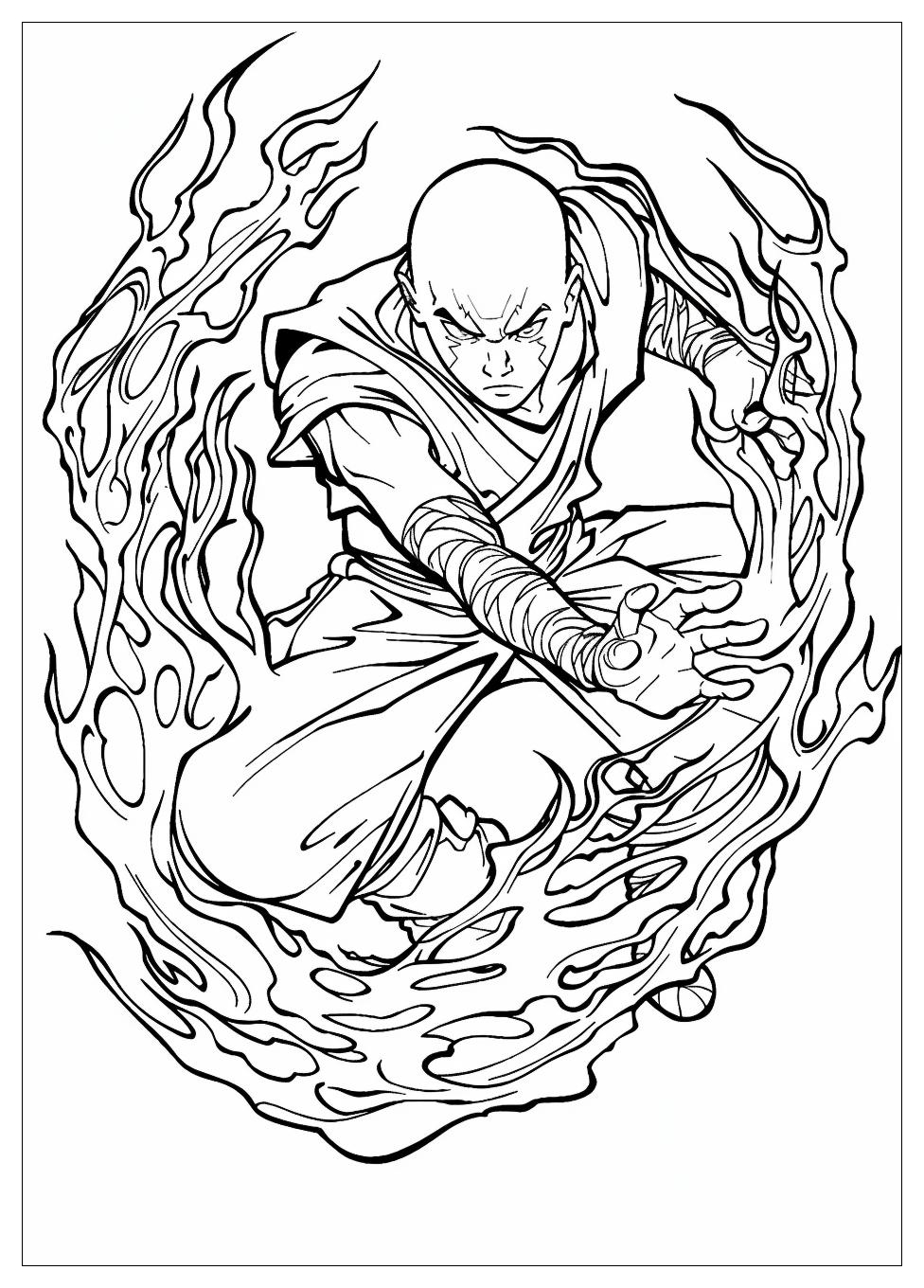 Avatar Aang Coloring Pages-14