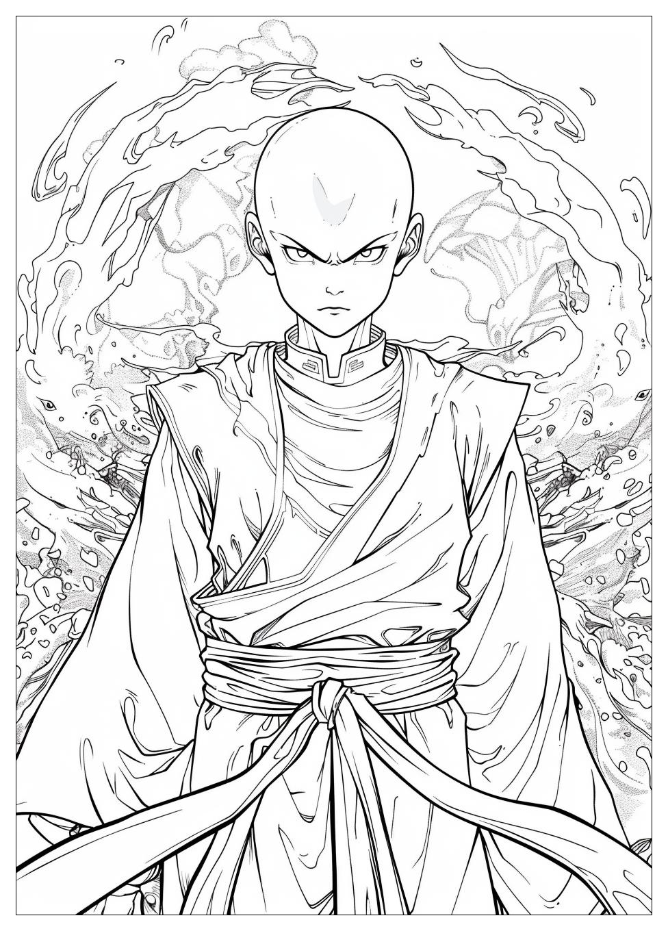 Avatar Aang Coloring Pages-15