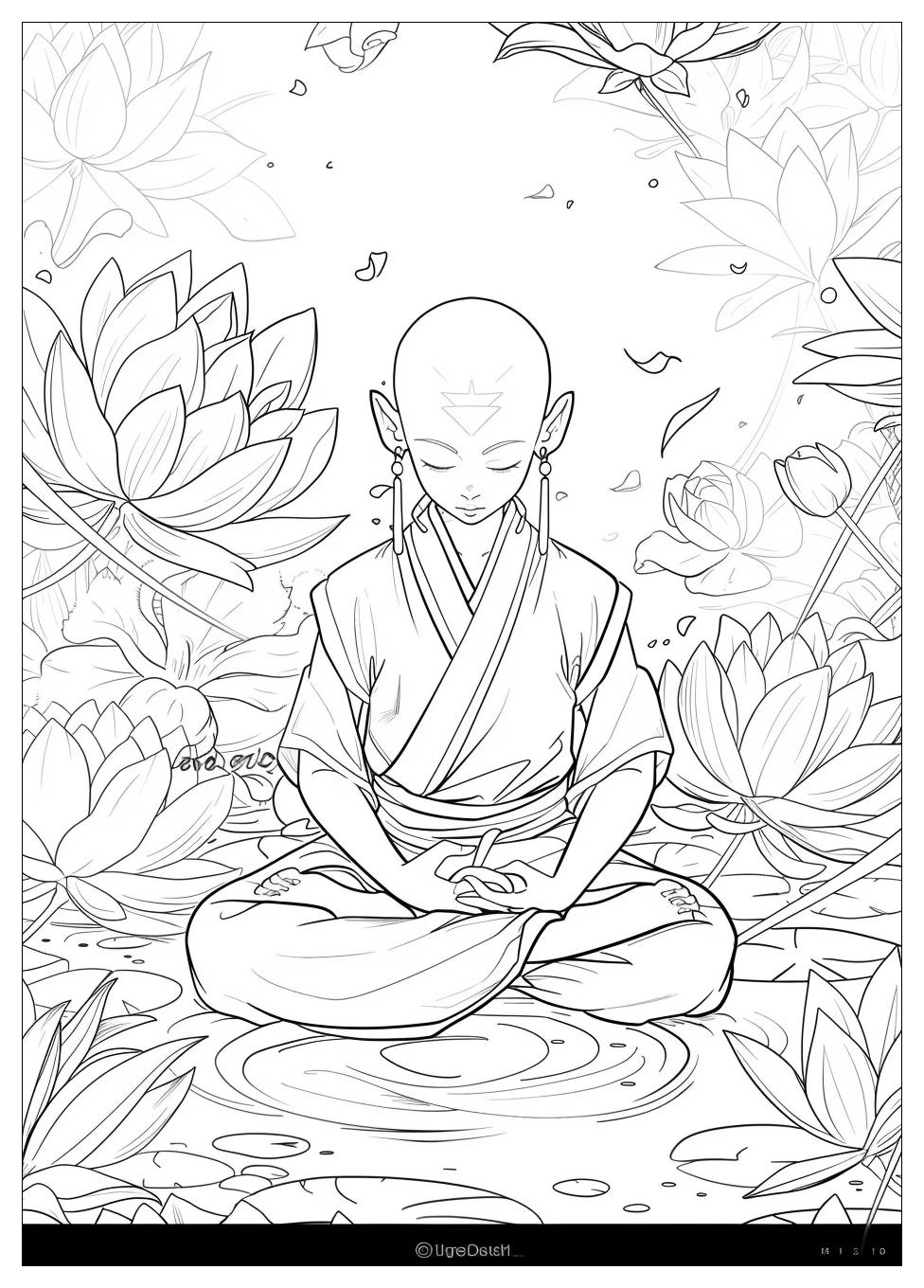 Avatar Aang Coloring Pages-16