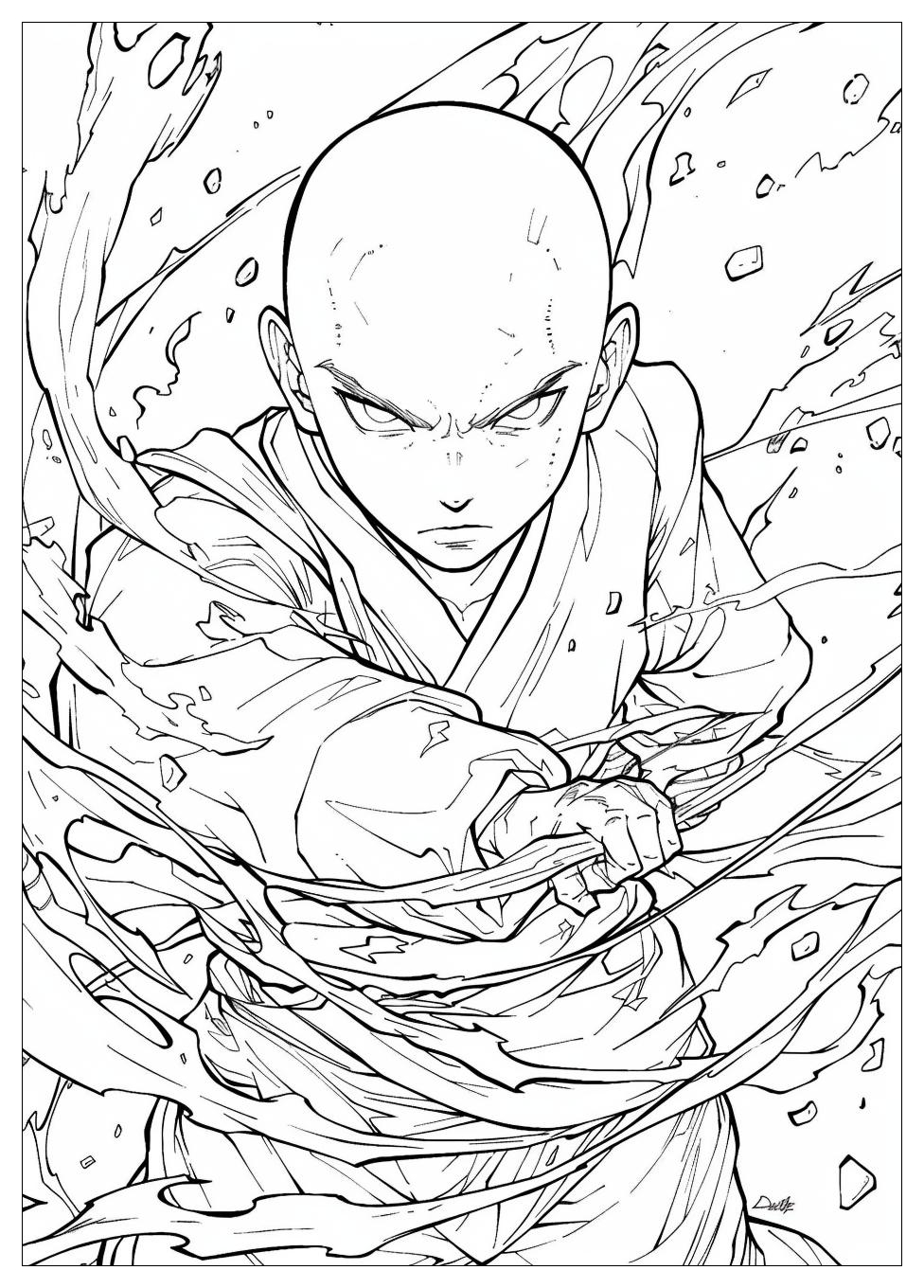 Avatar Aang Coloring Pages-17