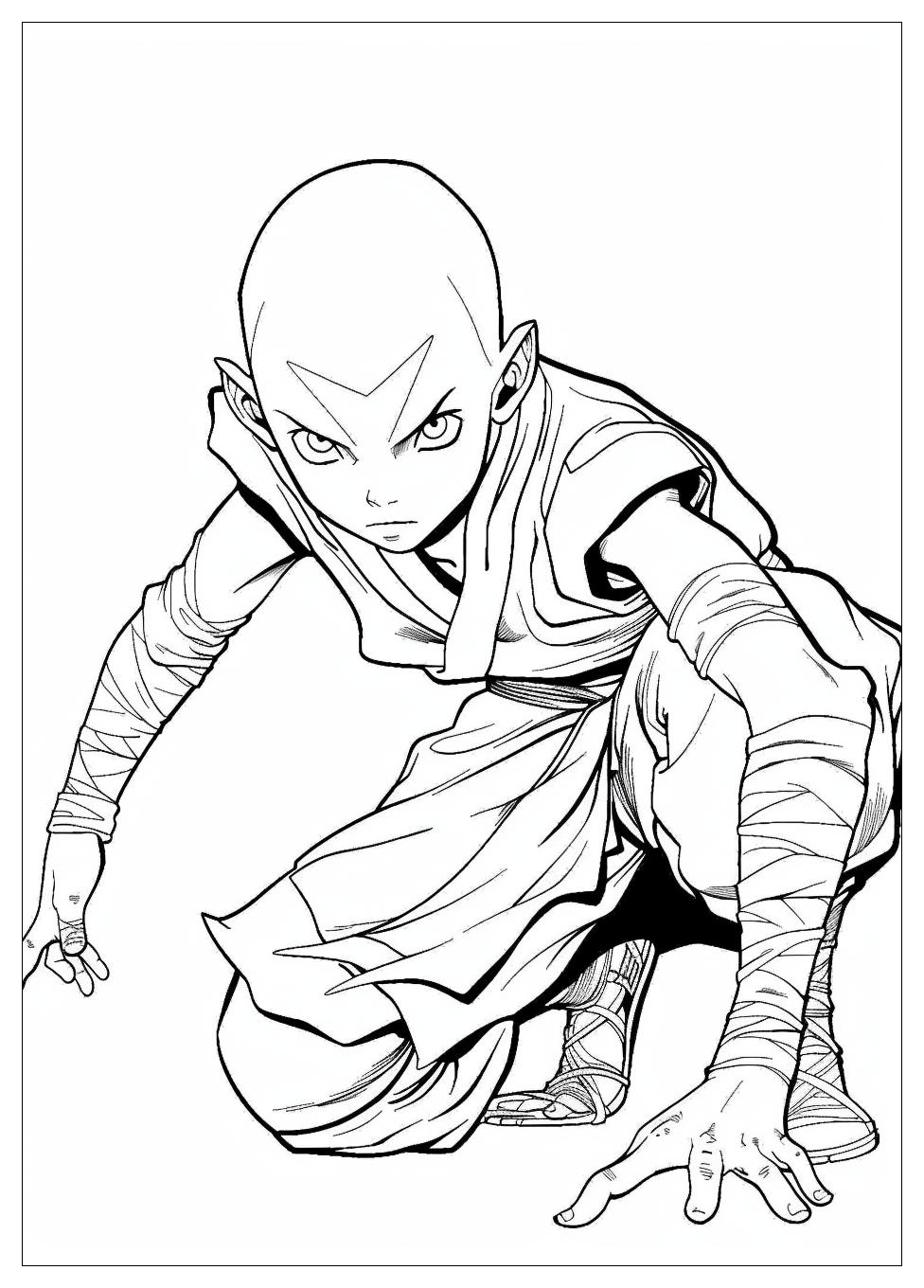 Avatar Aang Coloring Pages-18