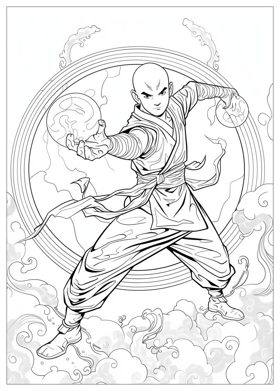 Avatar Aang Coloring Pages-20