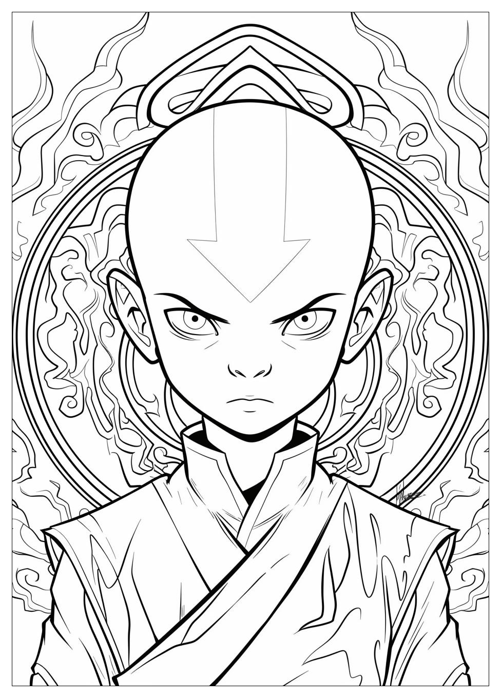 Avatar Aang Coloring Pages-3