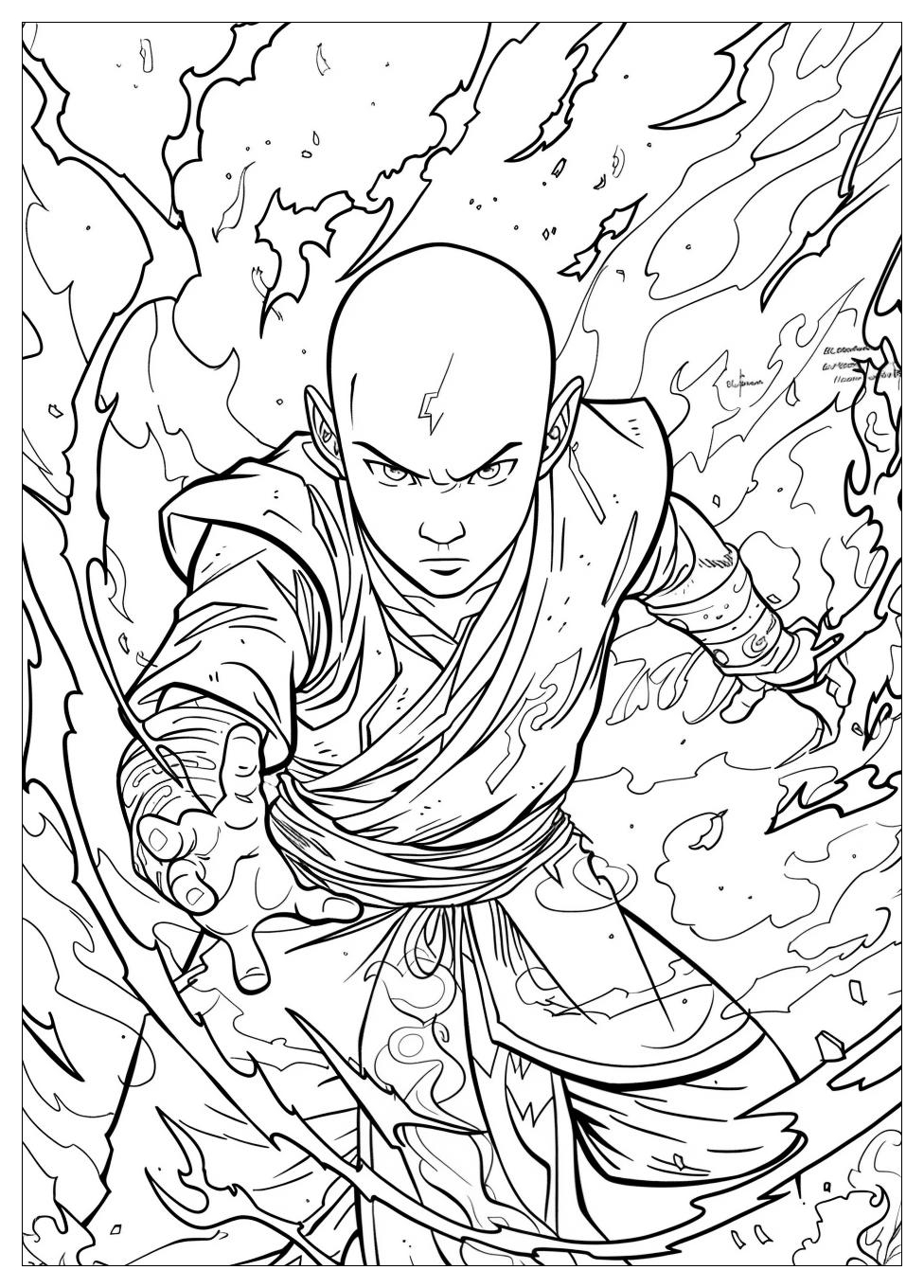 Avatar Aang Coloring Pages-4