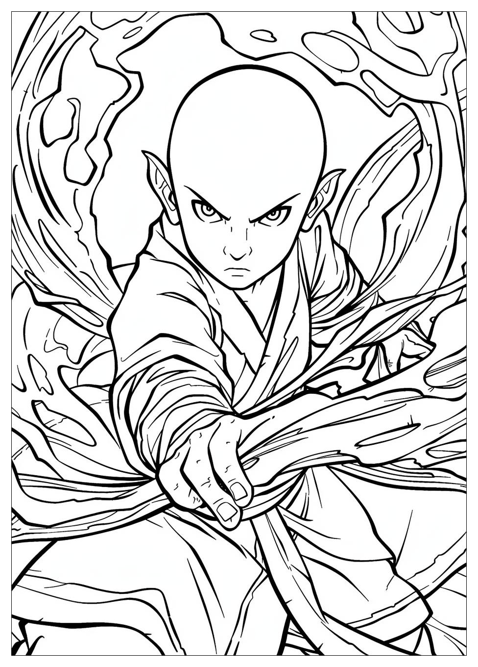 Avatar Aang Coloring Pages-5