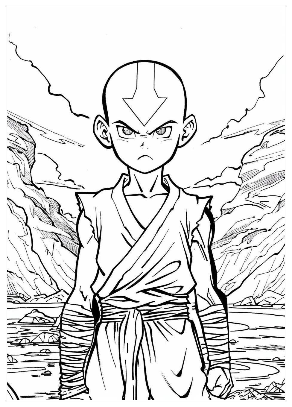 Avatar Aang Coloring Pages-7