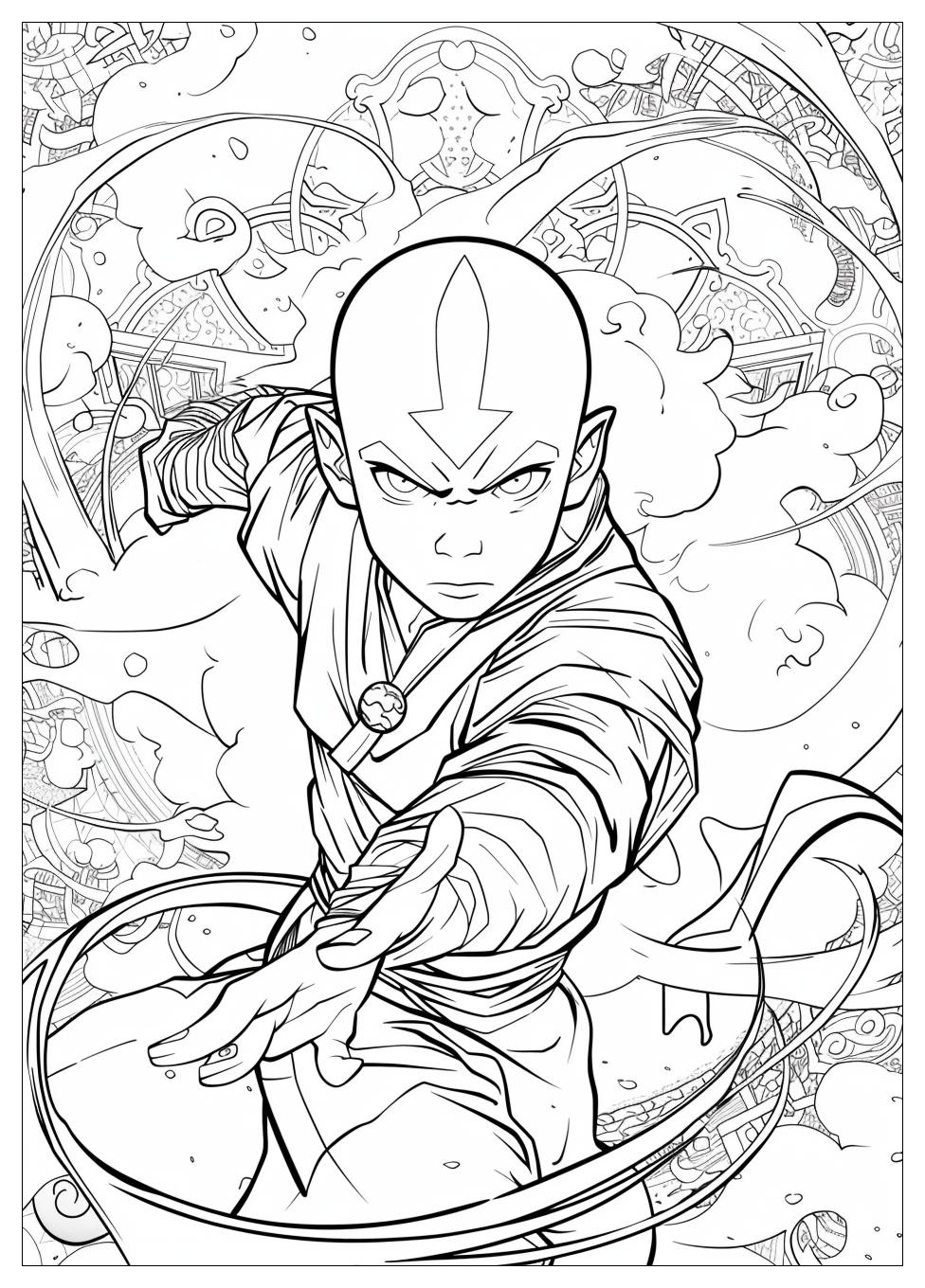 Avatar Aang Coloring Pages-9