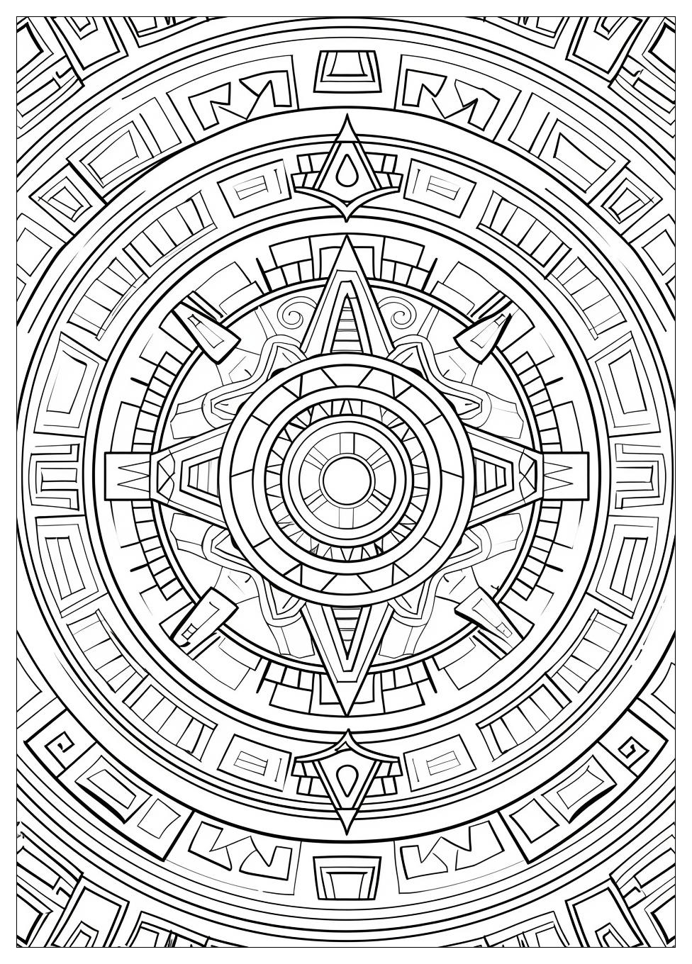 Aztec Coloring Pages-18