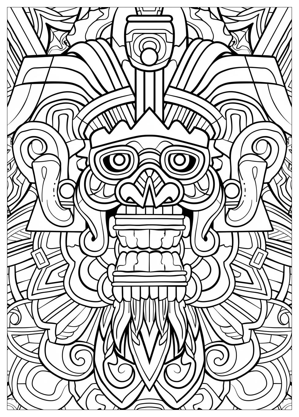 Aztec Coloring Pages-19
