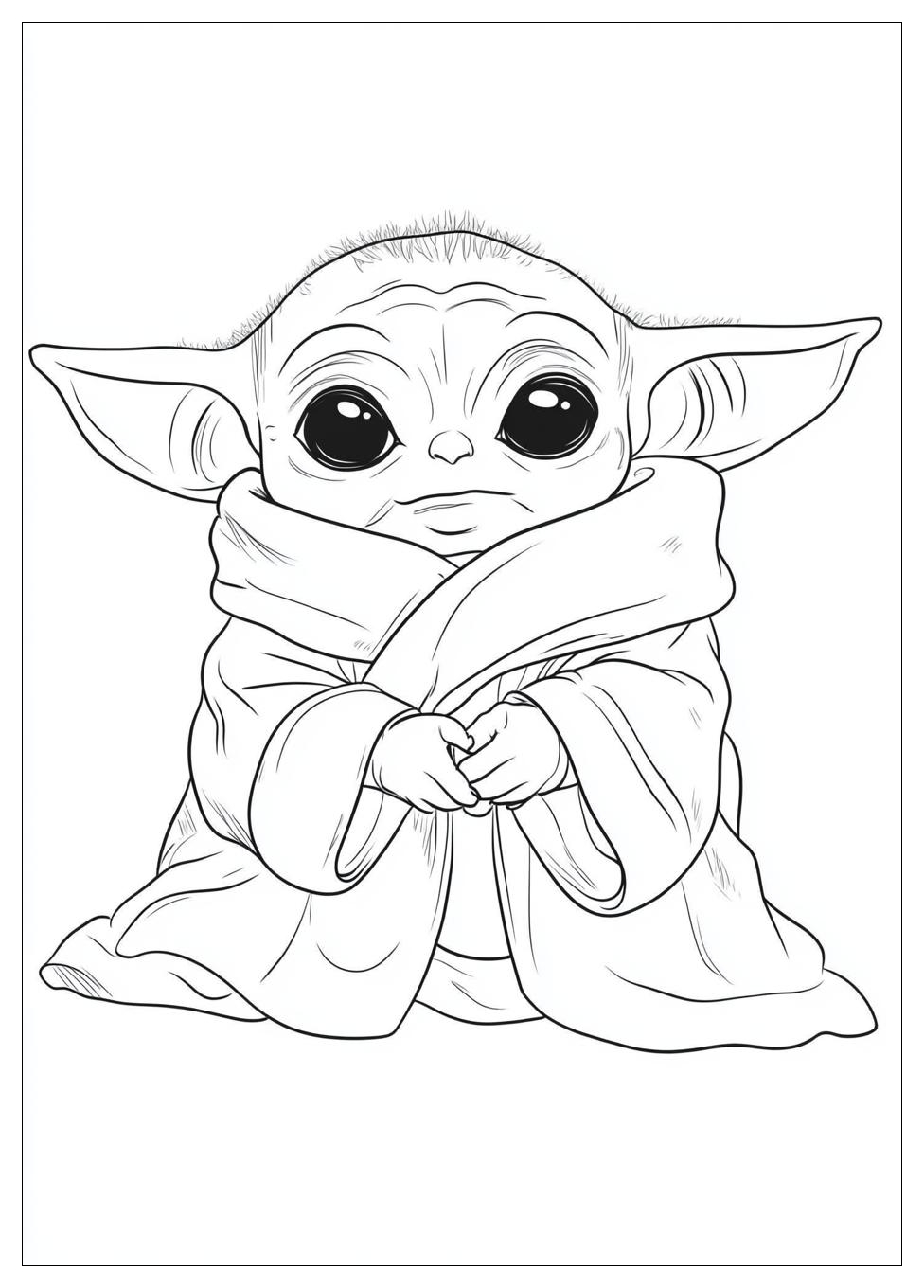 Baby Yoda Coloring Pages-10