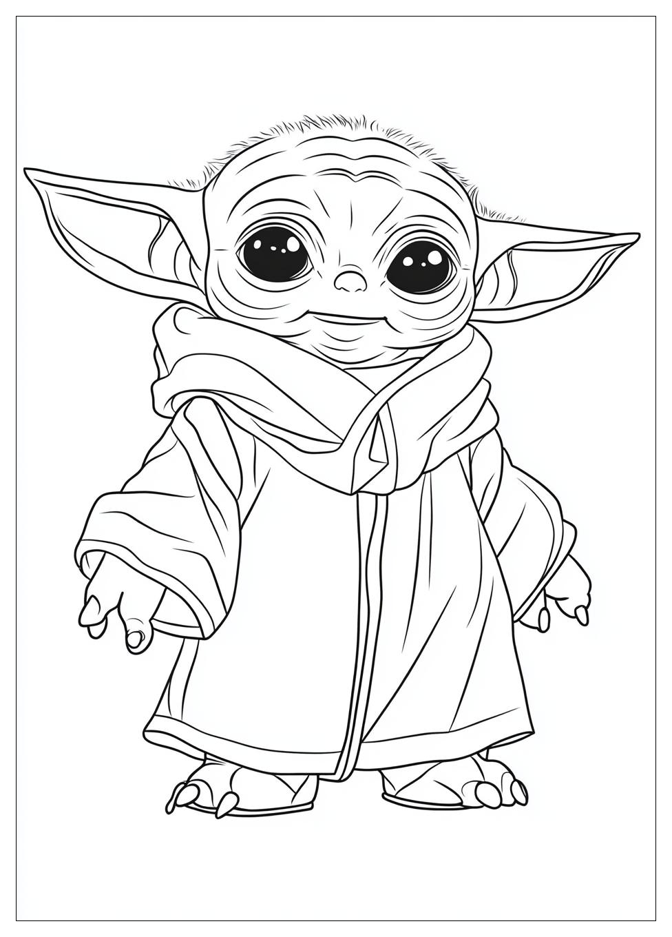 Baby Yoda Coloring Pages-12