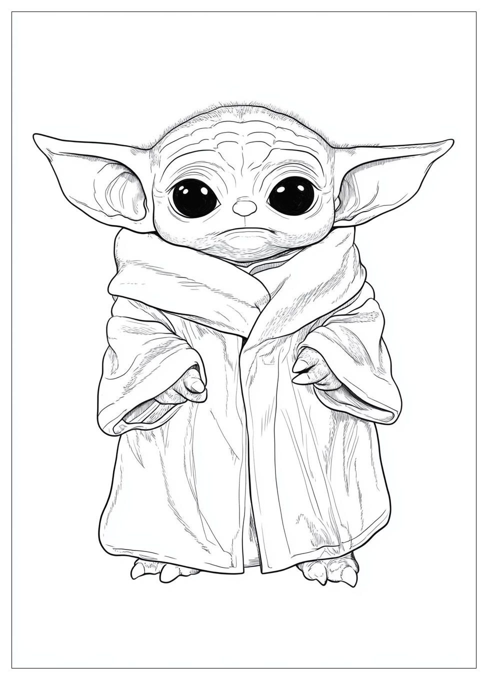 Baby Yoda Coloring Pages-15