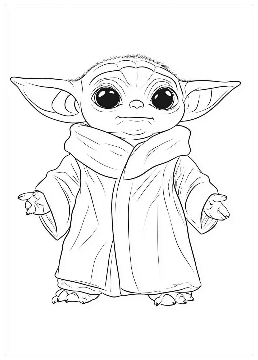 Baby Yoda Coloring Pages-17