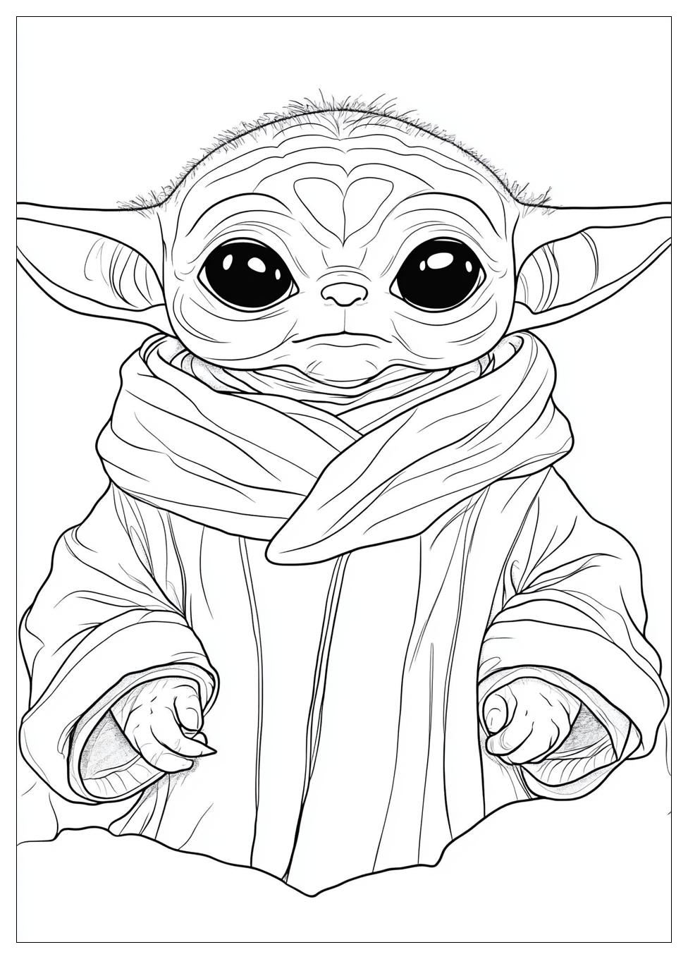 Baby Yoda Coloring Pages-18