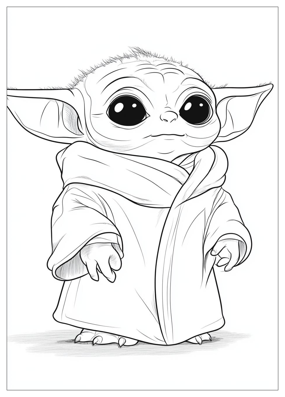 Baby Yoda Coloring Pages-19