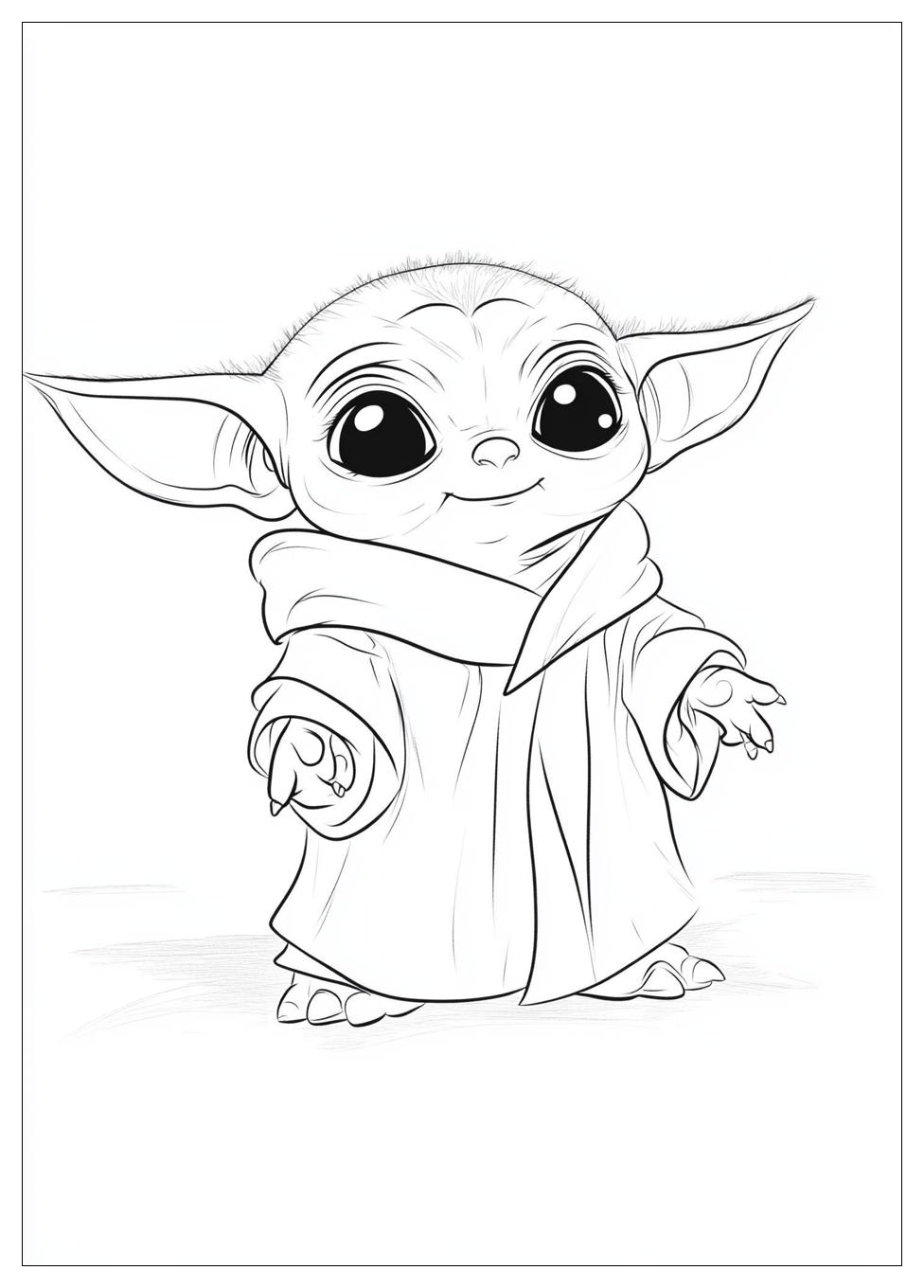 Baby Yoda Coloring Pages-2