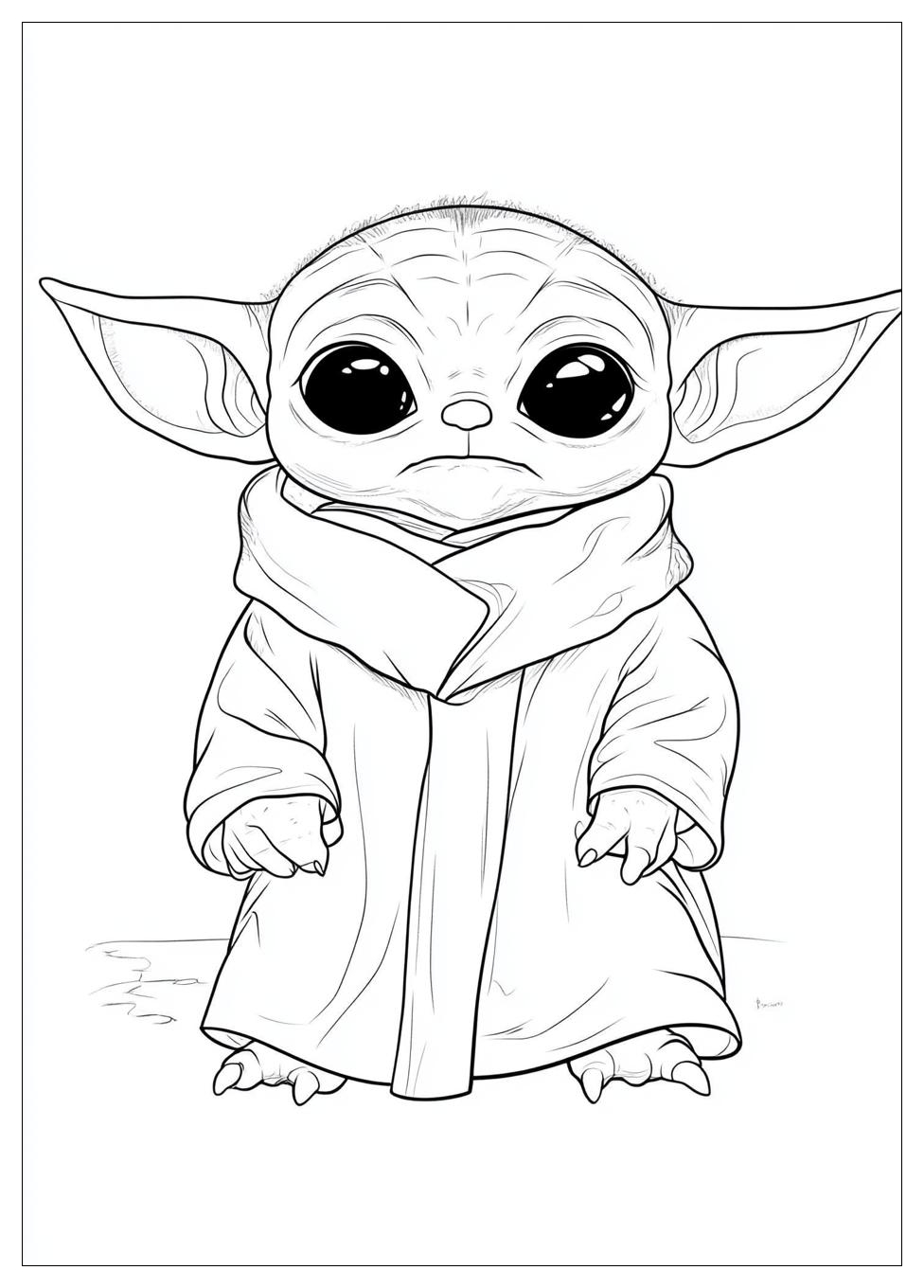 Baby Yoda Coloring Pages-20