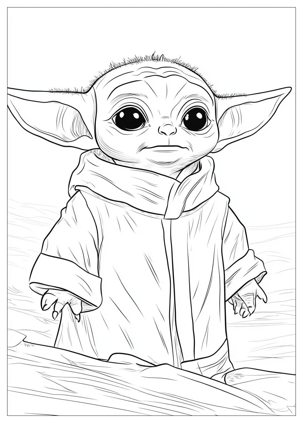 Baby Yoda Coloring Pages-3