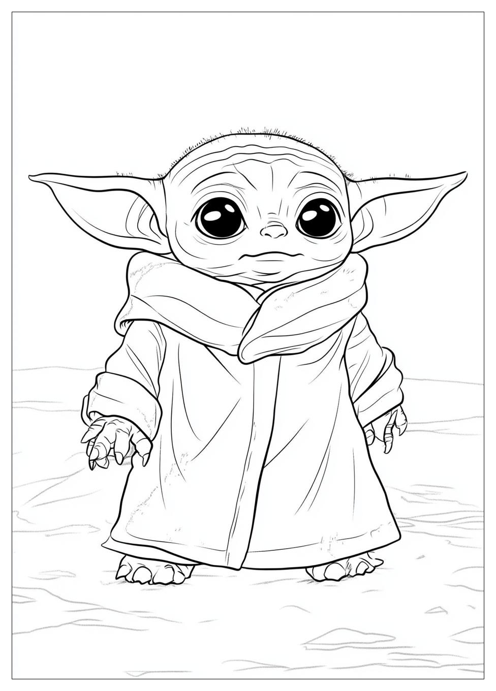 Baby Yoda Coloring Pages-4