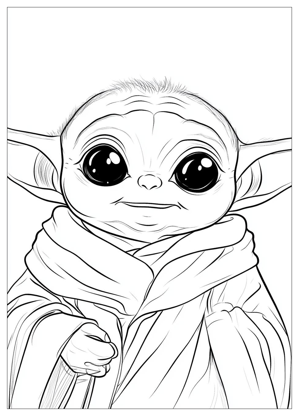 Baby Yoda Coloring Pages-5