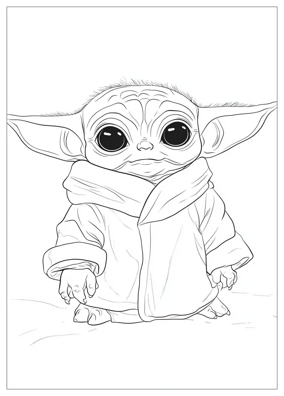 Baby Yoda Coloring Pages-6
