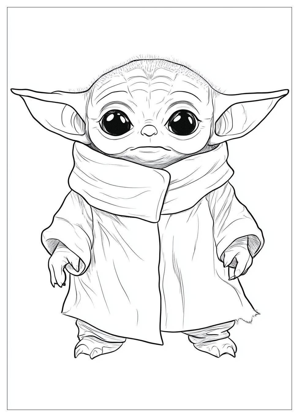 Baby Yoda Coloring Pages-9