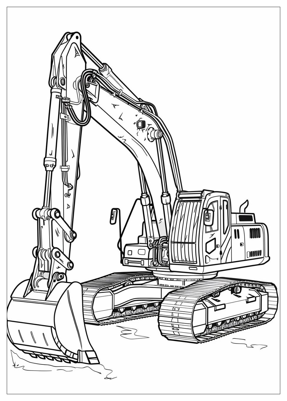 Backhoe Coloring Page-18