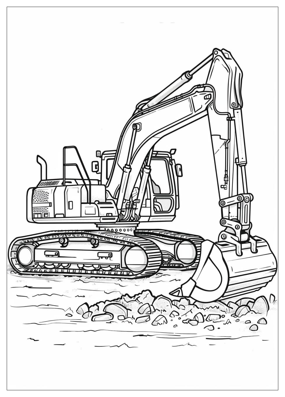 Backhoe Coloring Page-20