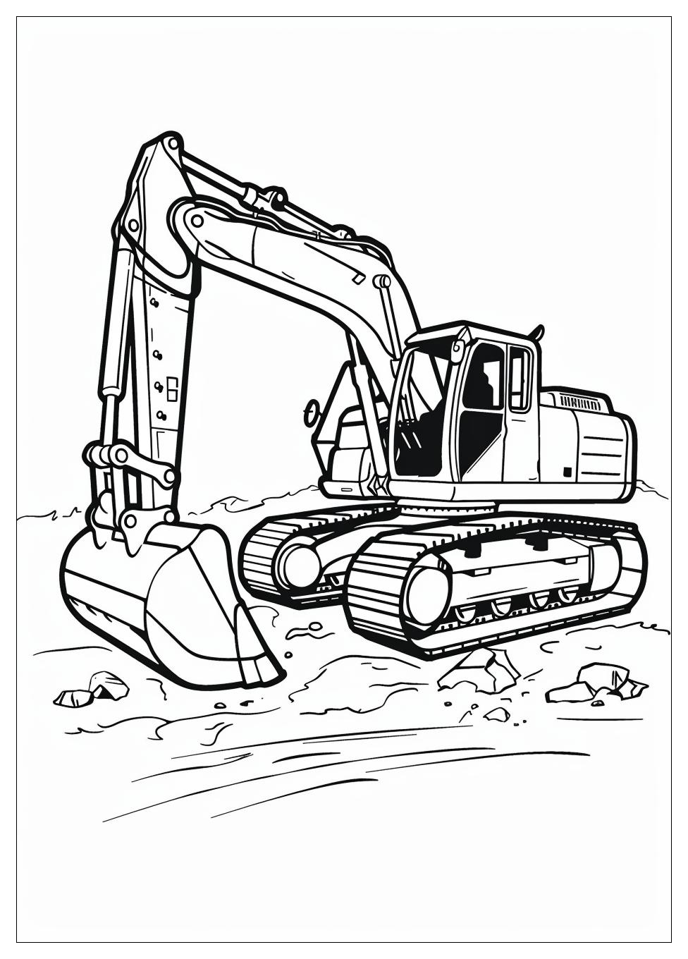 Backhoe Coloring Page-5