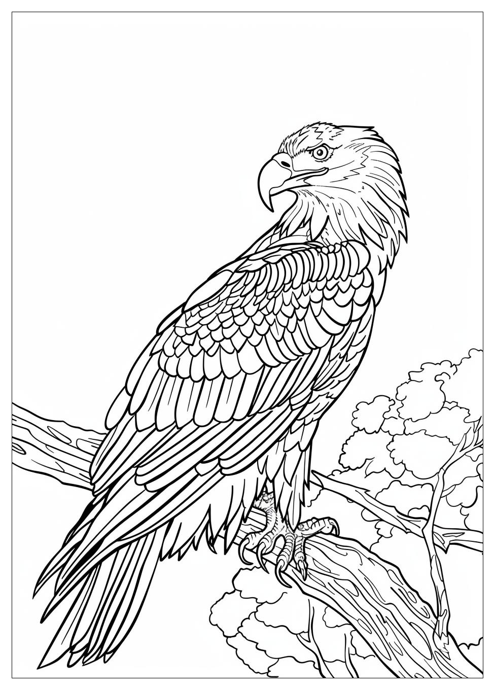 Bald Eagle Coloring Pages-2